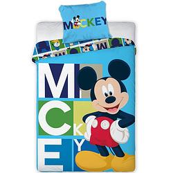 Foto van Disney mickey mouse dekbedovertrek blocks - eenpersoons - 140 x 200 cm - polyester
