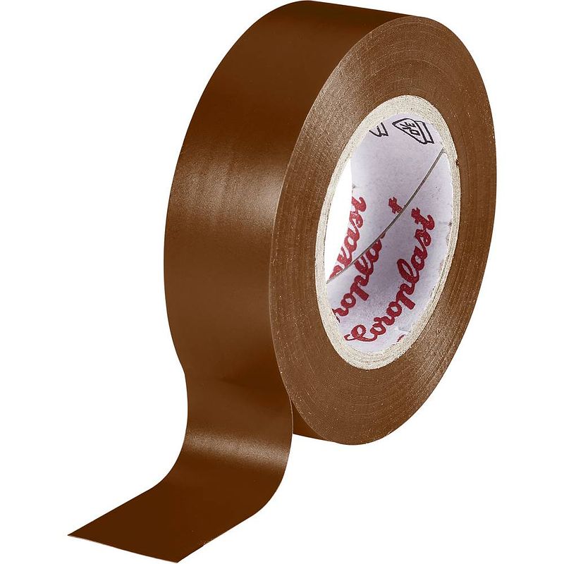 Foto van Coroplast 302 302-bn isolatietape bruin (l x b) 10 m x 15 mm 1 stuk(s)