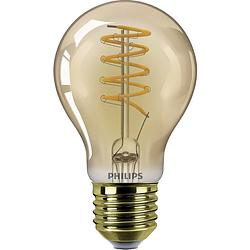Foto van Philips standaard led-lamp e27 - 25w warm wit amber - compatibel met dimmer - glas
