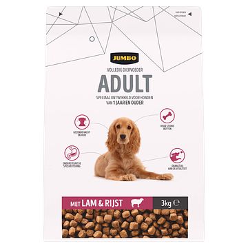 Foto van Jumbo hondenvoer adult met lam & rijst 3kg