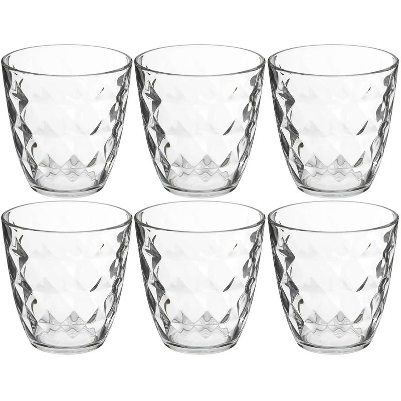 Foto van Set van 6x stuks water/sap glazen fabi 250 ml van glas - drinkglazen