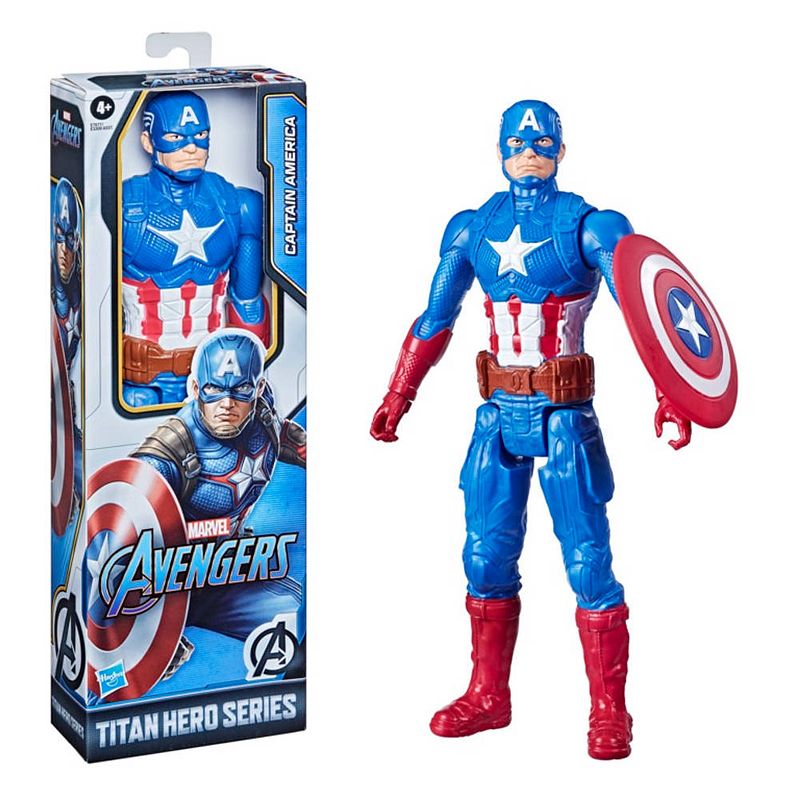 Foto van Marvel avengers titan heroes figuur captain america - 30 cm