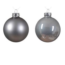 Foto van Decoris - kerstbal glas d7 cm mgrs ass 8st kerst