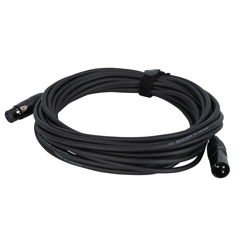 Foto van Dap flx09 dmx-kabel xlr 3-pins m-f 10 meter