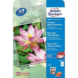 Foto van Avery-zweckform premium photo paper inkjet 2482-20 fotopapier din a4 300 g/m² 20 vellen hoogglans