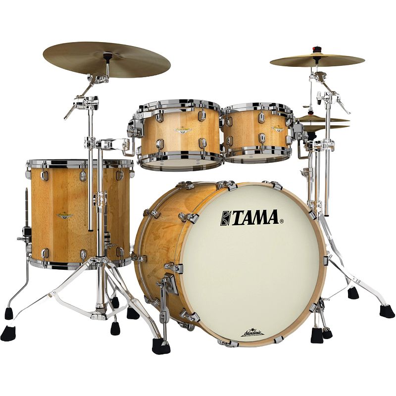 Foto van Tama me42tzbs-vglm starclassic maple gloss natural movingui 4d. shellset zwart vernikkelde hardware