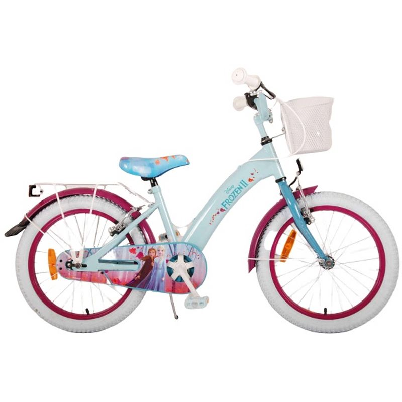 Foto van Kubbinga meisjesfiets disney frozen 18 inch 28 cm meisjes v-brakes blauw