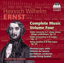 Foto van Heinrich wilhelm ernst: complete music, volume 4 - cd (5060113441898)