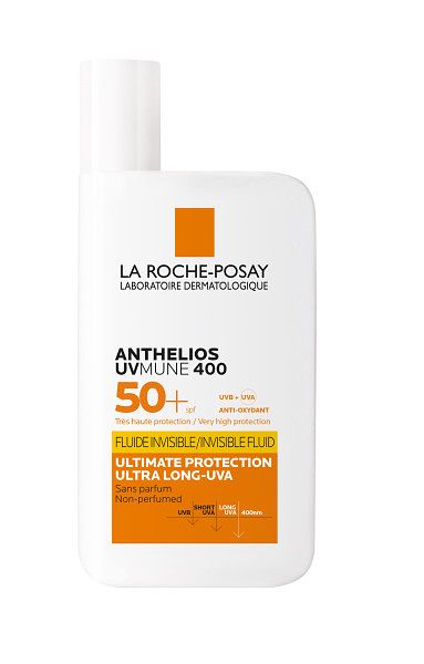 Foto van La roche-posay anthelios uvmune 400 onzichtbare zonnebrand fluide spf50+