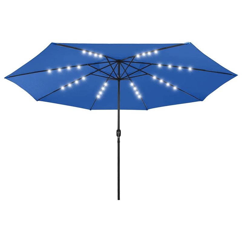 Foto van The living store parasol tuin - 400x267 cm - azuurblauw - polyester