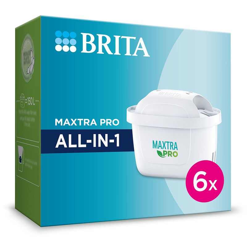 Foto van Brita - waterfilterpatroon - maxtra pro all-in-one - 6pack