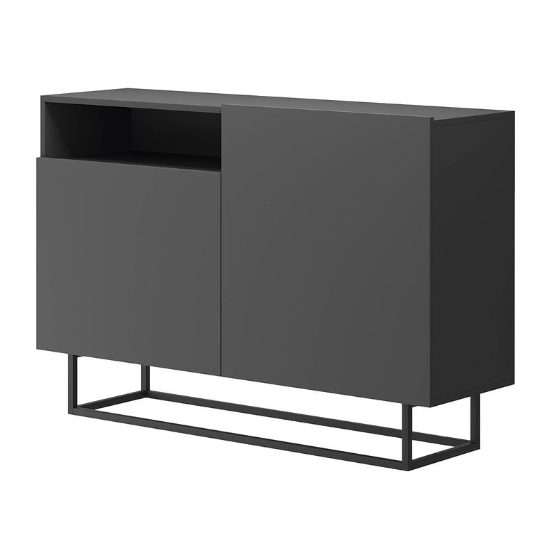 Foto van Meubella - dressoir eos - grijs - 120 cm