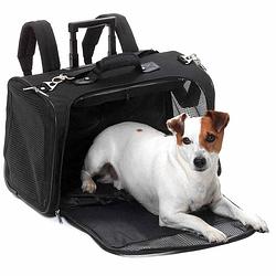 Foto van Flamingo huisdierendraagtas smart trolley norton 54x25,5x36,5 cm zwart