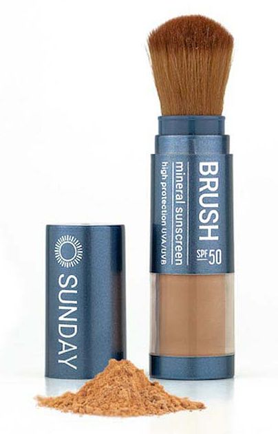 Foto van Sunday brush mineral sunscreen spf50 - tan