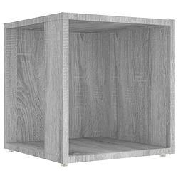 Foto van The living store hoekopbergkast - grijs sonoma eiken - 33 x 33 x 34.5 cm - bewerkt hout