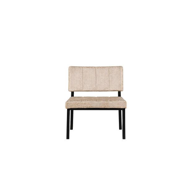 Foto van Monett fauteuil velours beige.