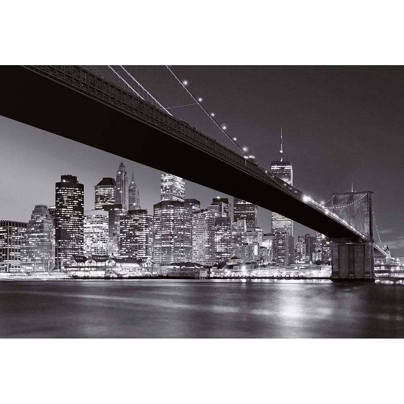 Foto van Wizard+genius brooklyn bridge ny vlies fotobehang 384x260cm 8-banen