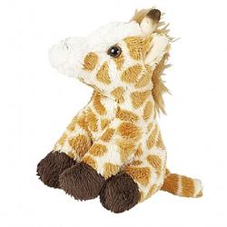 Foto van Pluche sleutelhanger giraffe knuffel speelgoed 10 cm - knuffel sleutelhangers