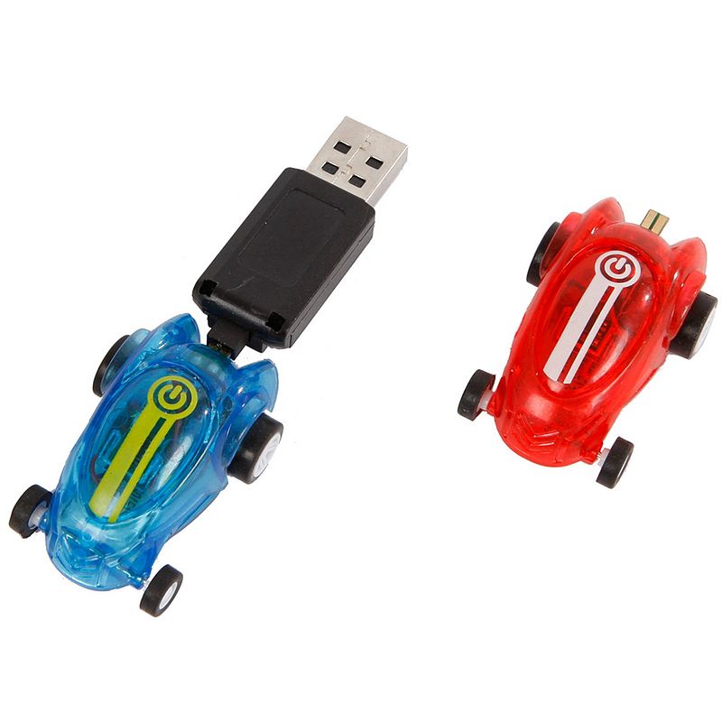 Foto van Toys amsterdam raceauto's 6 cm usb blauw/rood 3-delig