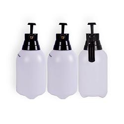 Foto van 3 stuks plantenspuiten waterverstuiver 1.5 liter plastic wit&zwart tuinspuit plantensproeier sproeifles