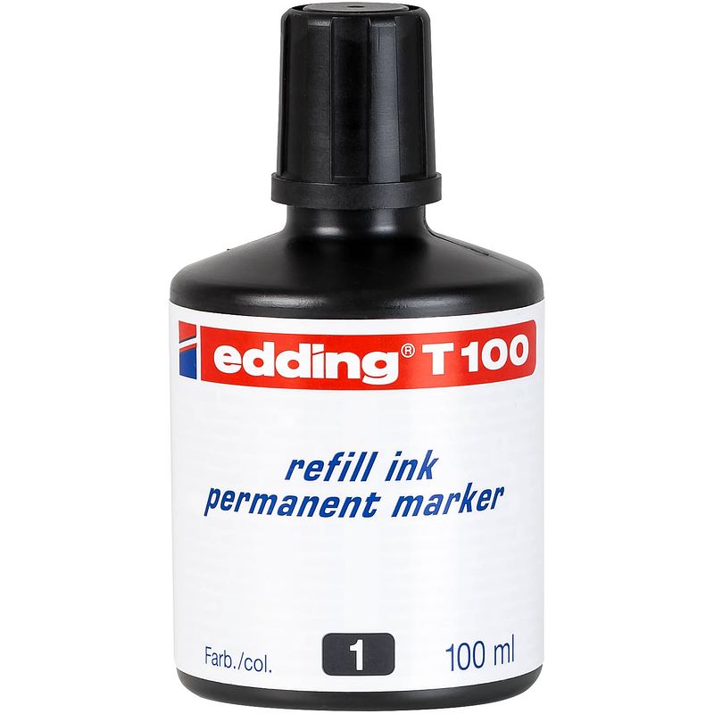 Foto van Edding t 100 navulinkt permanent marker zwart