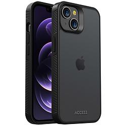 Foto van Accezz rugged frosted backcover iphone 14 telefoonhoesje zwart