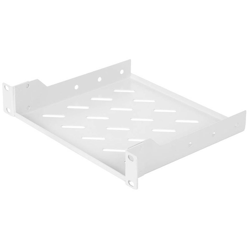 Foto van Digitus dn-10-tray-2 10 inch patchkast-apparaatbodem met luchtsleuven, geperforeerd geschikt voor kastdiepte: vanaf 300 mm grijs-wit (ral 7035)