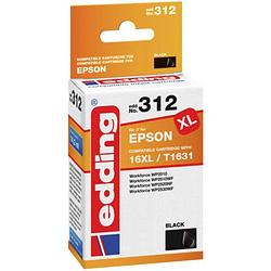 Foto van Edding cartridge compatibel single zwart edd-312 epson t1631 18-312