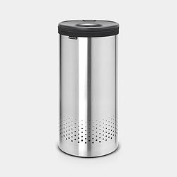 Foto van Brabantia wasbox 35 liter - matt steel / dark grey kunststof deksel