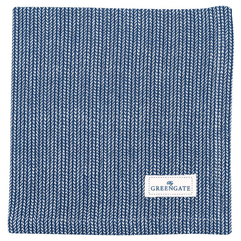 Foto van Greengate katoenen servet alicia dark blue (40 x 40 cm)