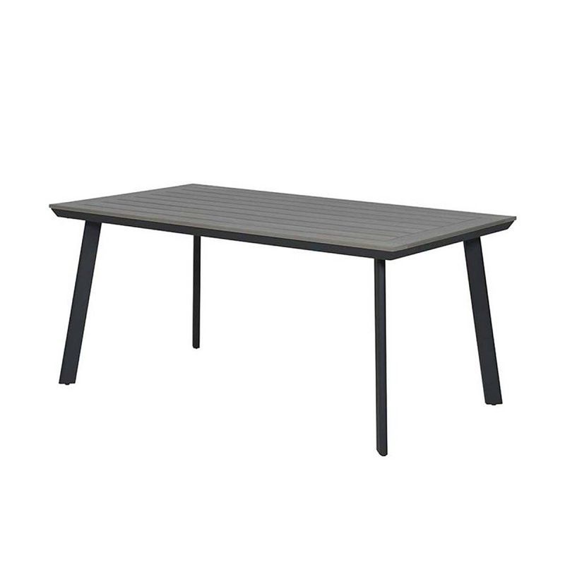 Foto van Garden impressions - vigo tafel - 160x90x73 - polywood - carbon black