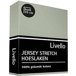 Foto van Livello hoeslaken jersey mineral 160 x 200 cm