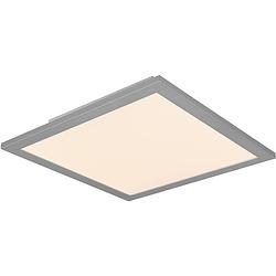 Foto van Led plafondlamp - plafondverlichting - trion alina - 13.5w - warm wit 3000k - mat titaan - aluminium - 30cm