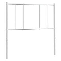 Foto van The living store hoofdbord metalen wit - 80 x 3 x 90 cm - robuuste constructie