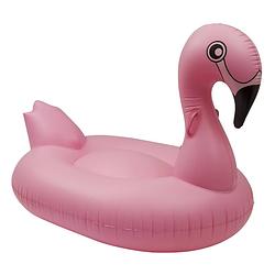 Foto van Enjoy summer opblaasbare flamingo float 160 cm roze
