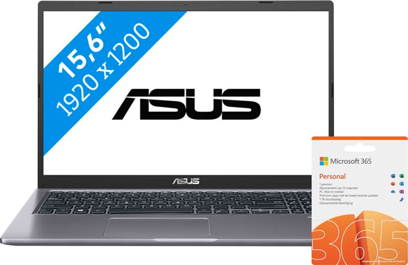 Foto van Asus vivobook 15 x515ja-bq2033w + office 365