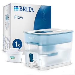 Foto van Brita - waterfilterkan - flow cool - inclusief 1 maxtra pro all-in-1 waterfilterpatroon - blauw - 8,2l