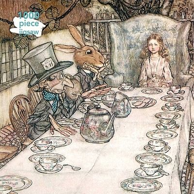 Foto van Adult jigsaw puzzle arthur rackham: alice in wonderland tea party - puzzel;puzzel (9781787552227)