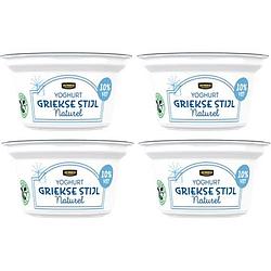 Foto van Jumbo yoghurt griekse stijl naturel 10% vet 4 x 150g