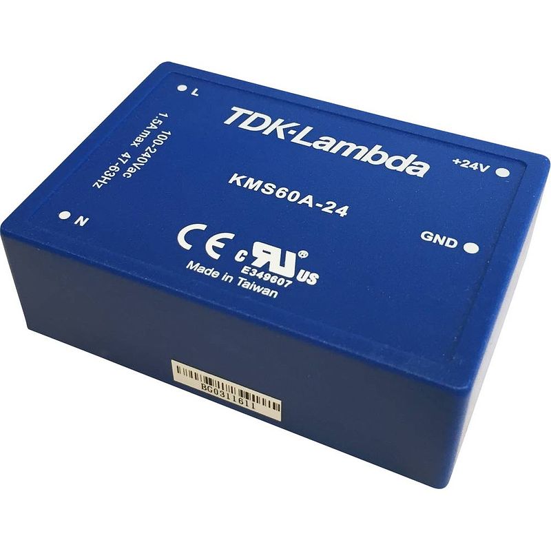 Foto van Tdk-lambda kms60a-24 ac/dc printnetvoeding 24 v 2.5 a 60 w