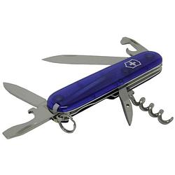 Foto van Victorinox spartan 1.3603.t2 zwitsers zakmes aantal functies: 12 blauw (transparant)