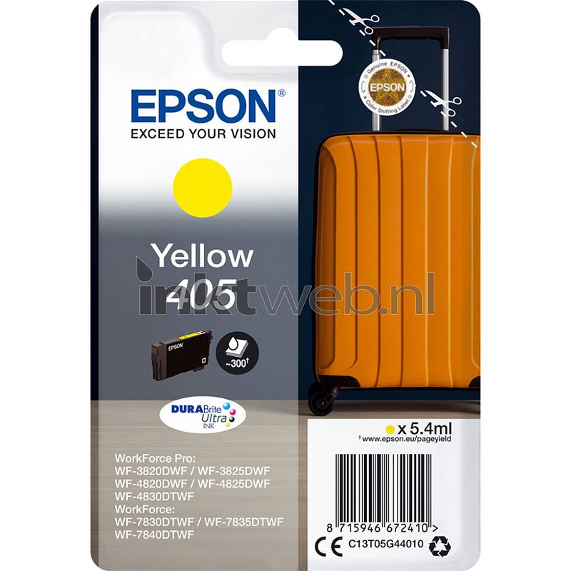 Foto van Epson 405 geel cartridge