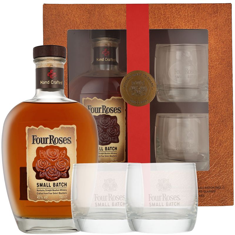 Foto van Four roses small batch + 2 glazen 70cl whisky