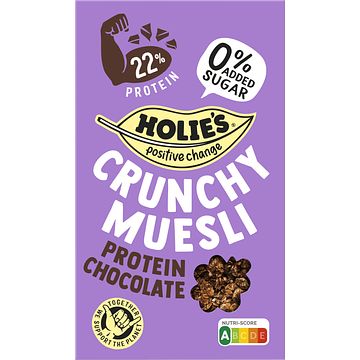 Foto van Holie crunchy muesli protein chocolate 400g bij jumbo