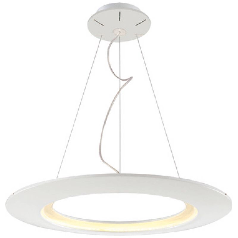 Foto van Led hanglamp - hangverlichting - concepty - 41w - natuurlijk wit 4000k - wit aluminium