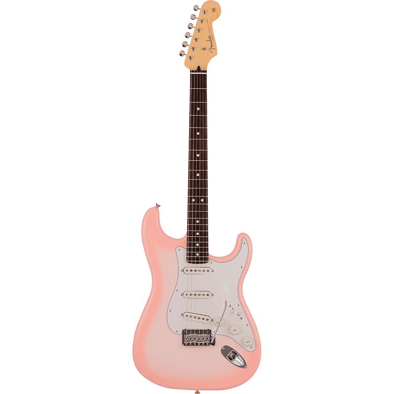 Foto van Fender made in japan hybrid ii stratocaster rw sakura burst limited run elektrische gitaar met gigbag