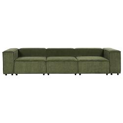 Foto van Beliani aprica - modulaire sofa-groen-corduroy