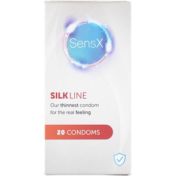 Foto van Sensx silk line condooms, 20 stuks bij jumbo