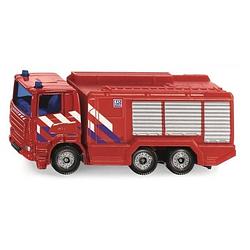 Foto van Siku brandweerwagen scania junior 7 cm staal rood (1036)