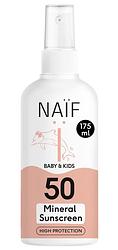 Foto van Naif baby&kids mineral sunscreen spray spf50